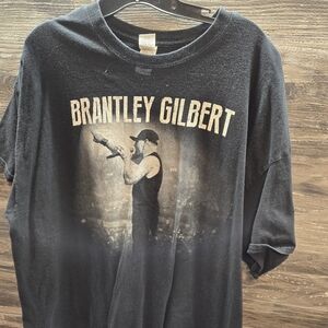 Brantley Gilbert Adult Size 2XL Graphic Print T-Shirt Black Cotton Concert Tour